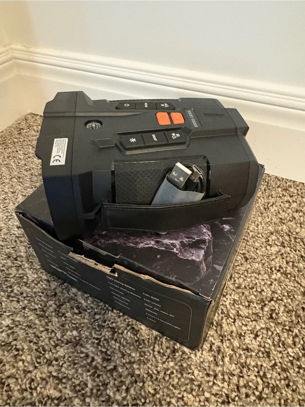 Night Vision Body-Mounted Camera - Black
